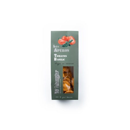 Sablés apéritif à la tomate et basilic