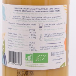 Gingembre et curcuma sans alcool