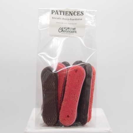 Biscuits longues patience Chocolat framboise