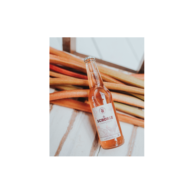 Boisson pétillante bio à la rhubarbe - Schorle 33cl