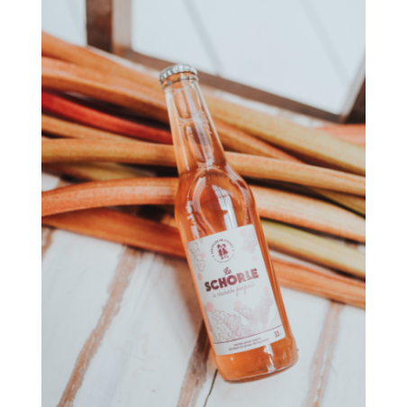 Boisson pétillante bio à la rhubarbe - Schorle 33cl