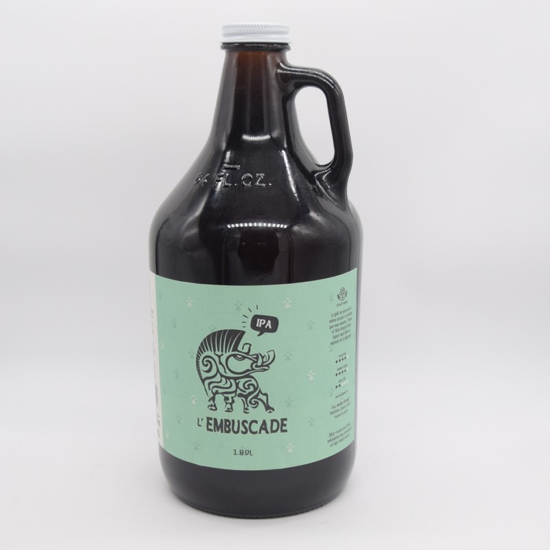 bière IPA growler - embuscade