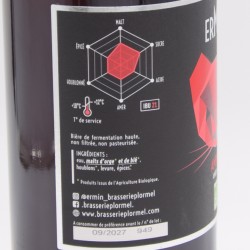 bière bio ambrée 75cl -Ermin