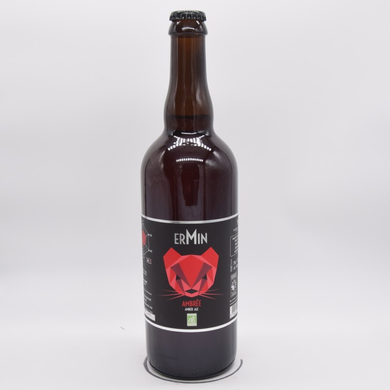 bière bio ambrée 75cl -Ermin
