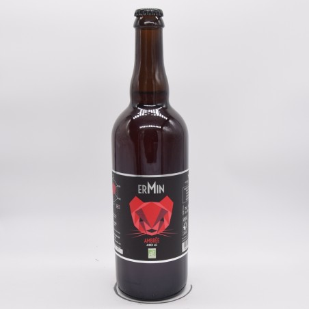 bière bio ambrée 75cl -Ermin