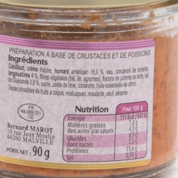 rillettes de poissons -homard et langoustines à la bretonne