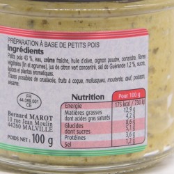 Tartinade petit pois façon guacamole