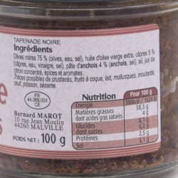 Tapenade noire câpres et anchois