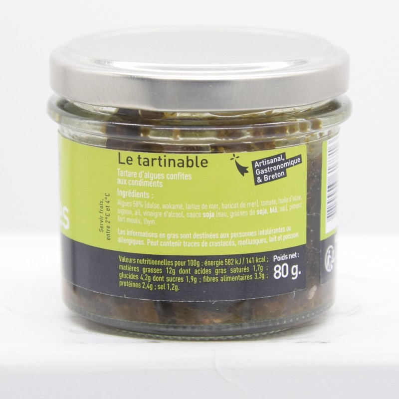 Tartare d’algues confites aux condiments