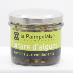 Tartare d’algues confites aux condiments