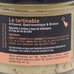 Rillettes de couteaux à l’eau de vie de cidre