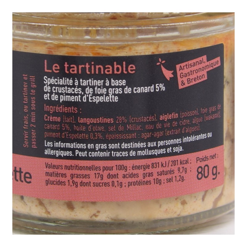 Rillettes de langoustines au foie gras de canard