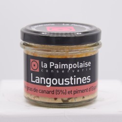 Rillettes de langoustines au foie gras de canard