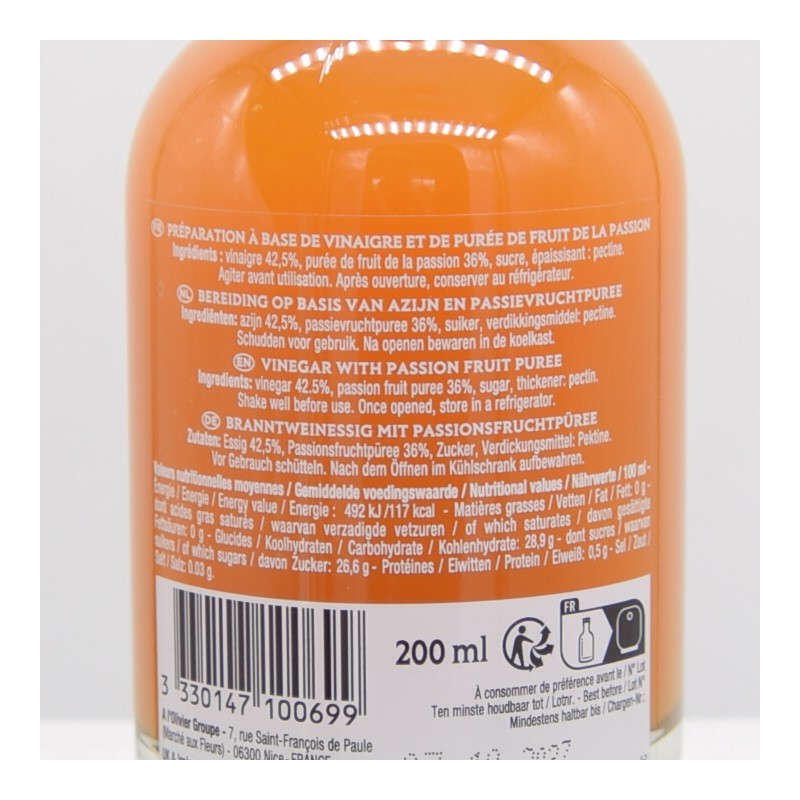Vinaigre Fruit de la passion 20cl