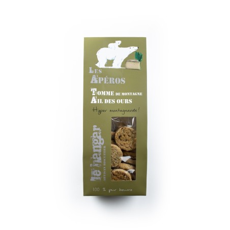 Sablés bretons à la tomme de montagne et ail des ours