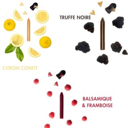 Coffret Gourmand 3 crayons a tailler OCNI