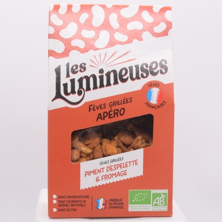 Les légumineuses audacieuses Fèves grillées piment d’Espelette fromage