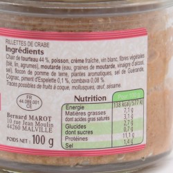 Rillettes de crabe tourteau aux agrumes