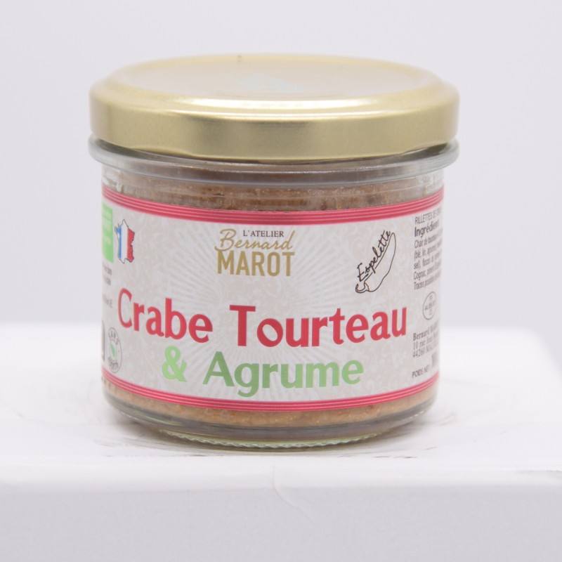 Rillettes de crabe tourteau aux agrumes